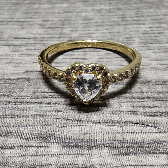 Pandora Elevated Heart Ring Size 58 - Picture 2 of 8